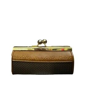 Vintage CHARLES JOURDAN Actif Logos Paris Hard  Case Coin Wallet